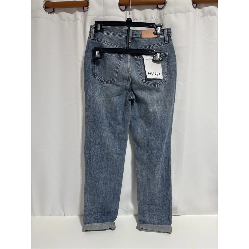 Pistola Stevie High Rise Relaxed Roller‎ Jeans Color Grand Size 25 NWT $178